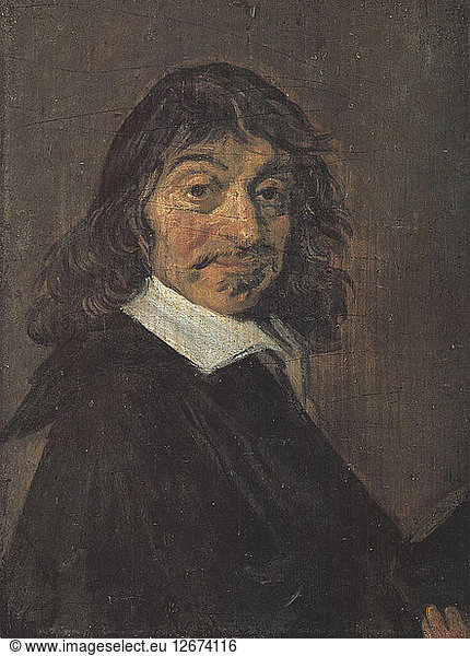 Portrait Of The Philosopher Ren Descartes Portrait Of The