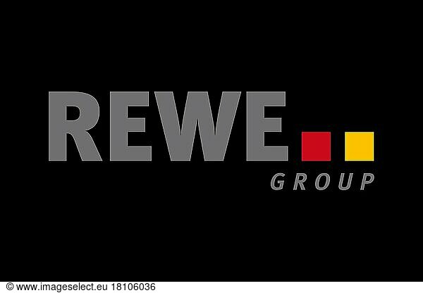 Rewe Group Rewe Group Logo Black Background Background Dark Colored