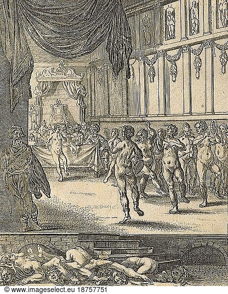 Slave Girls Dancing Naked And Playing Music In Front Of Being Executed