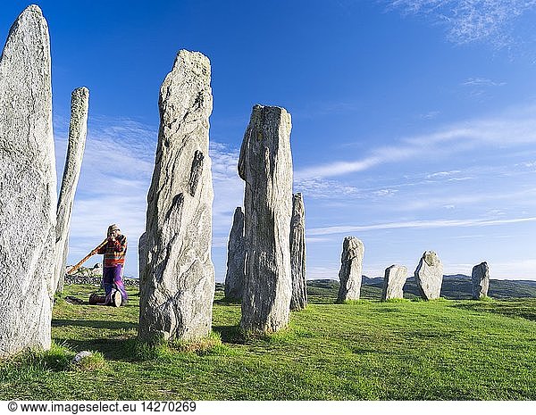 Standing Stones Of Callanish Callanish On The Isle Of Lewis In The