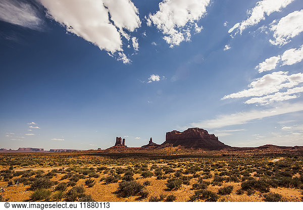 'A rugged rock formation in the desert; Arizona  United States of America'