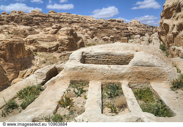 'Ancient cemetery; Petra  Jordan'