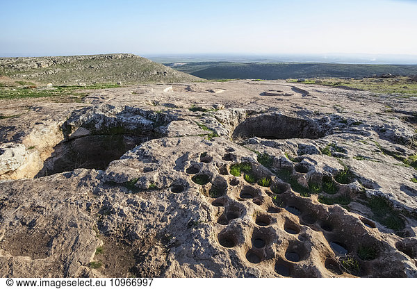 'Ancient ruins of the oldest civilization; Gobekli Tepe  Turkey'