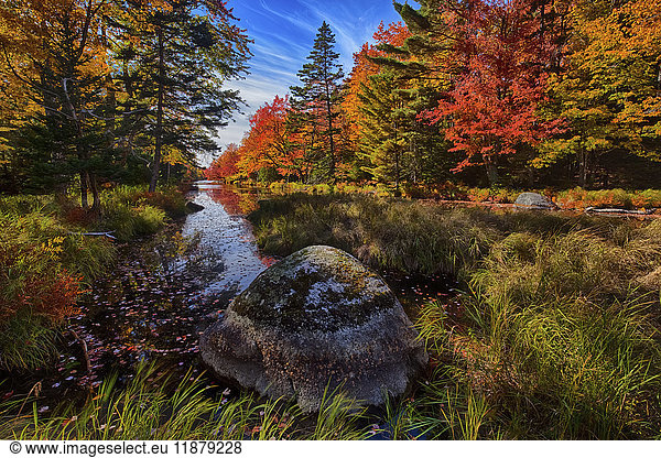 'Autumn afternoon along the Westfield River near North Brookfield; Nova Scotia  Canada'