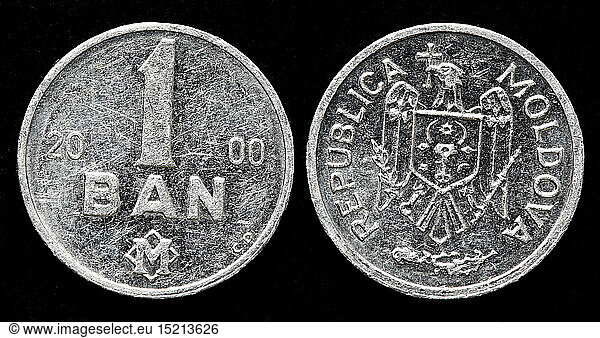 1 Ban coin  Moldova  2000