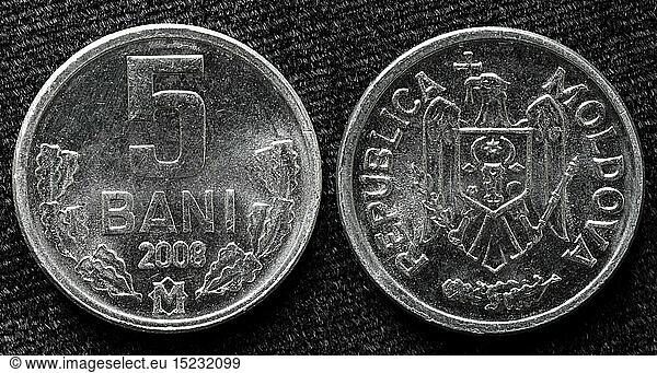 5 Bani coin  Moldova  2008