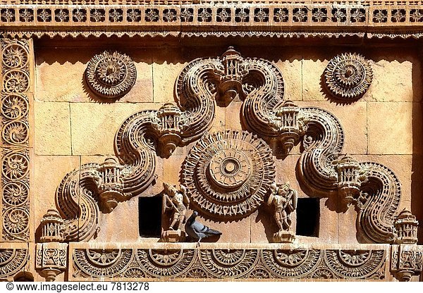 über  Dekoration  Eingang  Hilfe  Festung  Indien  Jaisalmer  Rajasthan