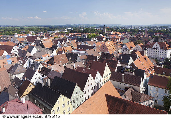 Überblick über die Stadt  Memmingen  Unterallgäu  Schwaben  Bayern  Deutschland