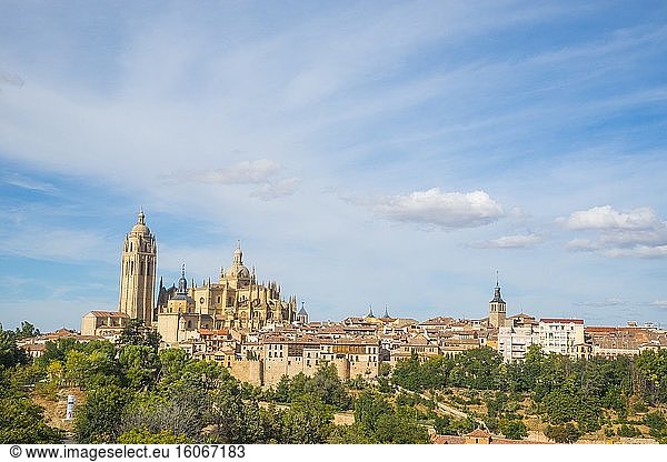 Überblick. Segovia  Spanien.