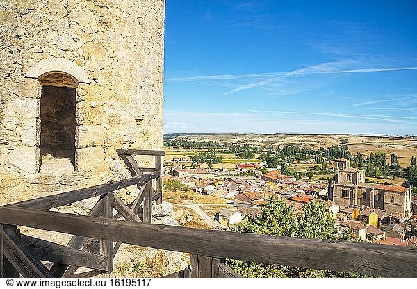 Überblick von der Burg aus. Pe?aranda de Duero  Provinz Burgos  Kastilien-León  Spanien.