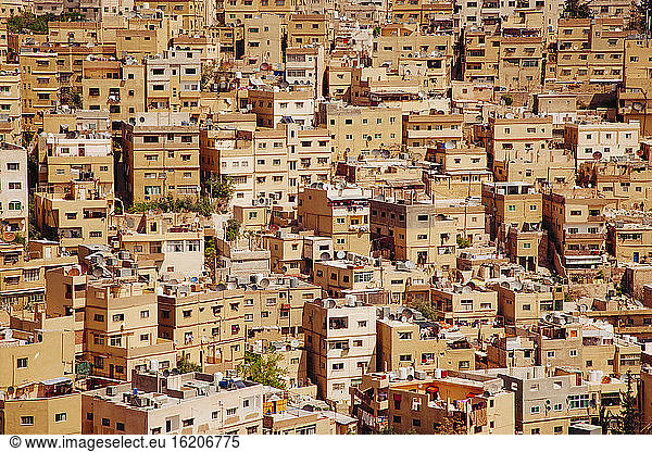 Überfüllte Stadt Amman  Jordanien