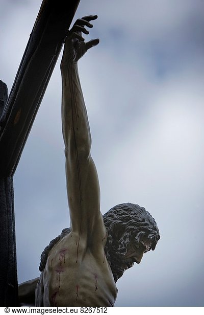überqueren Figur Jesus Christus schnitzen Kreuz Bildhauer Spanien
