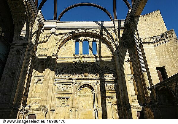 Überreste der Hauptkapelle der Kirche des Klosters der Minderbrüder von San Francisco  Baeza  UNESCO-Weltkulturerbe. Provinz Jaen  Andalusien  Südspanien Europa.