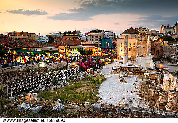 Überreste der römischen Agora in Athen  Griechenland