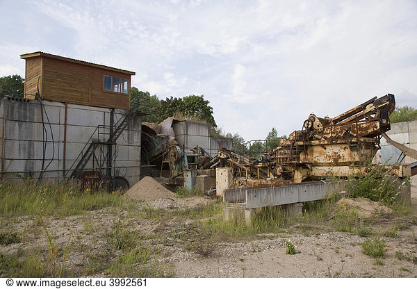 Überreste einer sowjetischen Industrieanlage  Bezirk Preili  Latgola  Lettgallen  Lettland