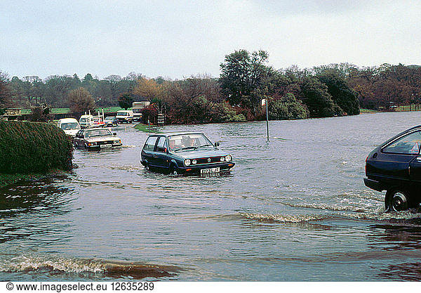 Überschwemmung in Beaulieu. Künstler: Unbekannt.