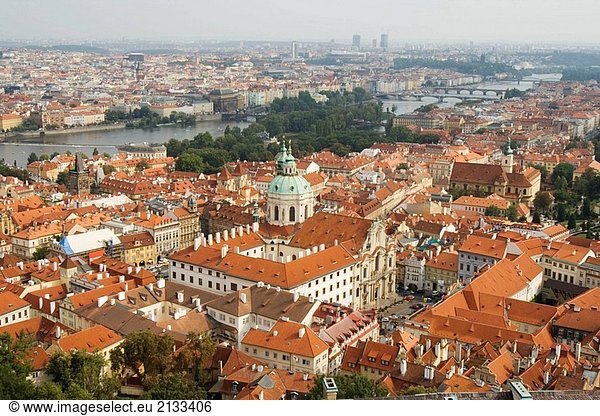 Übersicht über Prag aus dem Schloss. Tschechische Republik