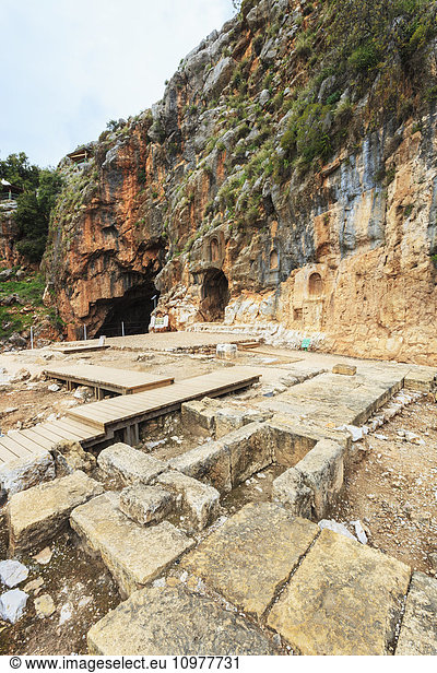 'Caesarea Philippi  an ancient Roman city now uninhabited and an archaeological site in the Golan Heights; Caesarea Philippi  Israel'