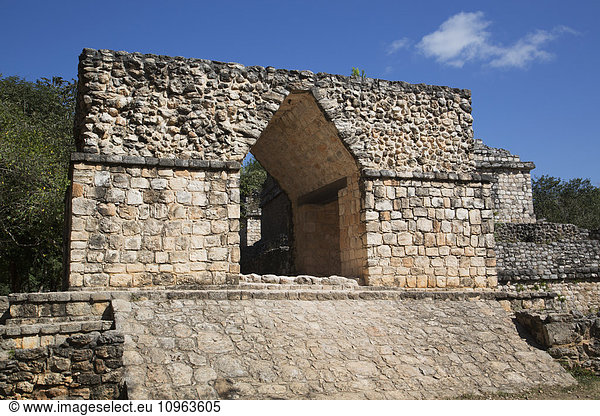 'Corbelled Arch  Ek Balam Mayan archaeological site; Yucatan  Mexico'