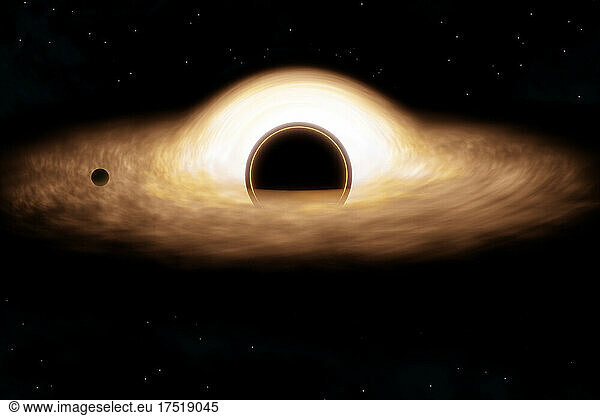 3d render of Black Hole