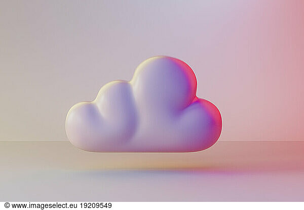3D render of simple cloud