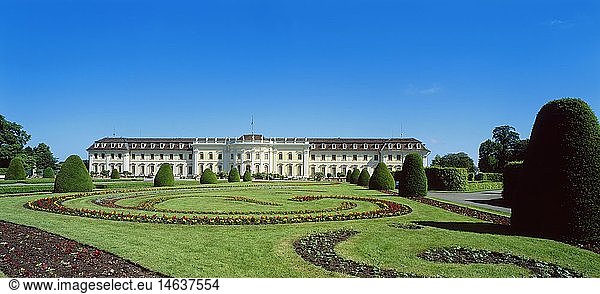 ÃœF  Geografie  BRD  Baden-WÃ¼rttemberg  Ludwigsburg  SchlÃ¶sser  Schloss Ludwigsburg  AuÃŸenansicht