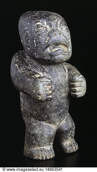 ÃœF  Kunst  Epochen  Mesoamerika  Figur aus Stein  genauere Herkunft unbekannt  Mexiko  1. - 9. Jahrhundert n.Chr.