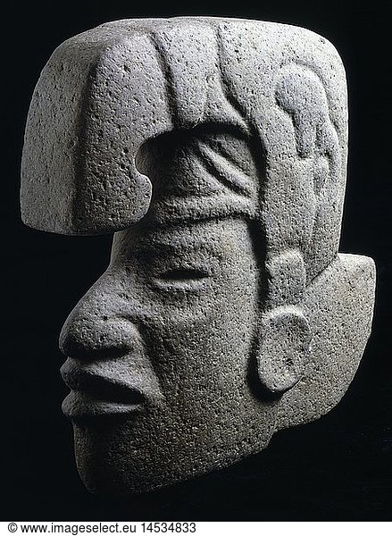 ÃœF  Kunst  Epochen  Mesoamerika  Steinskulptur  wahrscheinlich aztekischen Ursprungs  Mexiko  10. bis 15. Jahrhundert