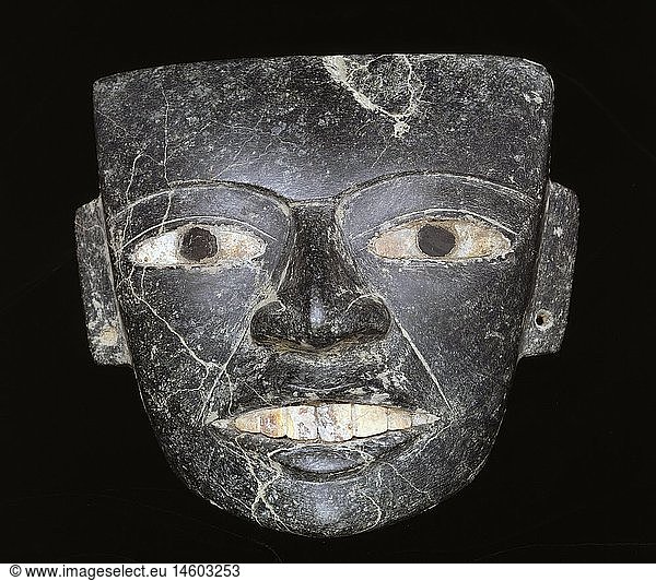 ÃœF  Kunst  Epochen  Mesoamerika  Totenmaske aus TeotihuacÃ¡n  Mexiko  400 - 650 n. Chr.