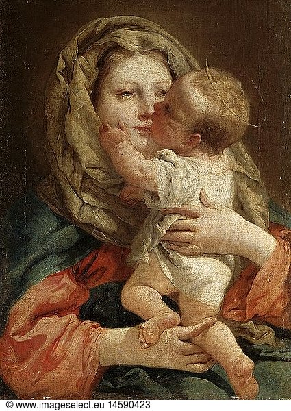ÃœF  Kunst  Giovanni Battista Tiepolo (1696 - 1770)  GemÃ¤lde  'Madonna con Bambino' (Madonna mit Kind)  Museo Civico  Bassano