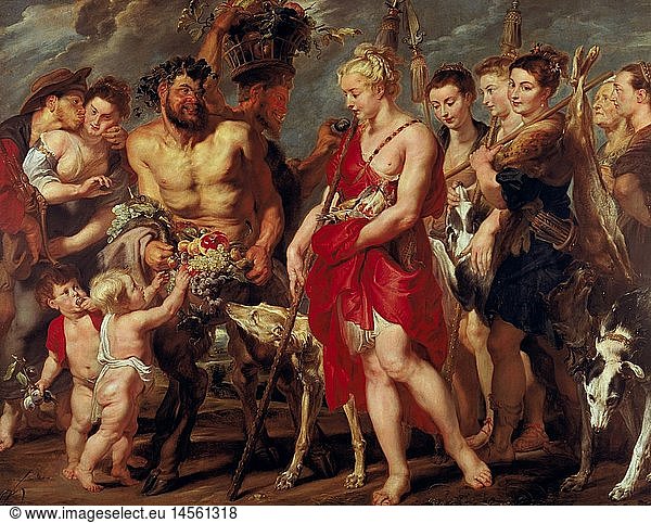 ÃœF  Kunst  Rubens  Peter Paul (1577 - 1640)  GemÃ¤lde  'Dianas Heimkehr von der Jagd'  Ã–l auf Leinwand  um 1616 - 1620  Hessisches Landesmuseum  Darmstadt