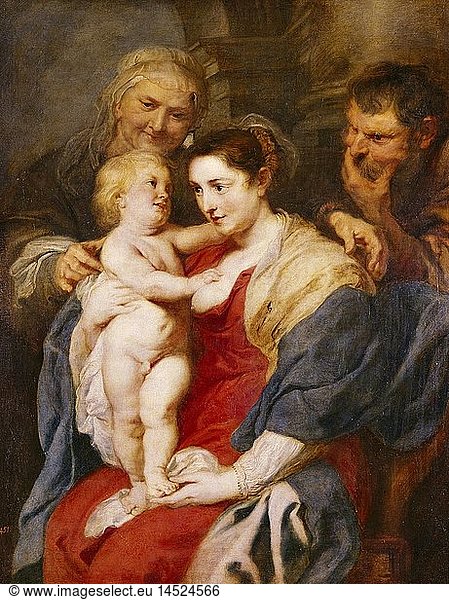 ÃœF  Kunst  Rubens  Peter Paul (1577 - 1640)  GemÃ¤lde  'Die heilige Familie'  Prado  Madrid