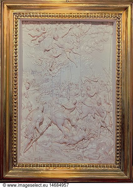 ÃœF  Kunst  Sakralkunst  KabinettstÃ¼ck  'Der Sturz des Saulus'  Italien  um 1600  Elfenbein  Bayerisches Nationalmuseum  MÃ¼nchen