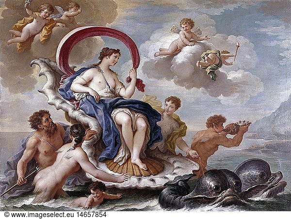 ÃœF  Kunst  Trevisani  Francesco (1656 - 1746)  GemÃ¤lde 'Galathea'  Pommersfelden