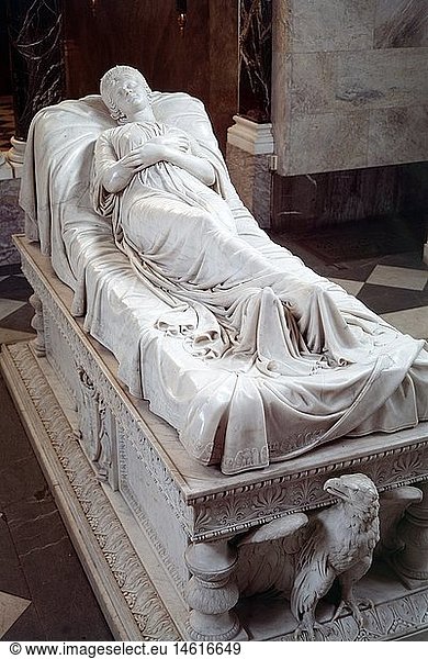 ÃœF  Luise Auguste  10.3.1776 - 19.7.1810  KÃ¶nigin von PreuÃŸen 1797 - 1810  Grabfigur  Marmor  Mausoleum Charlottenburg