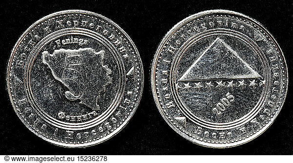 5 Feninga coin  Bosnia and Herzegovina  2005