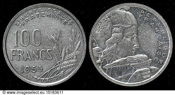 100 Francs coin  France  1955