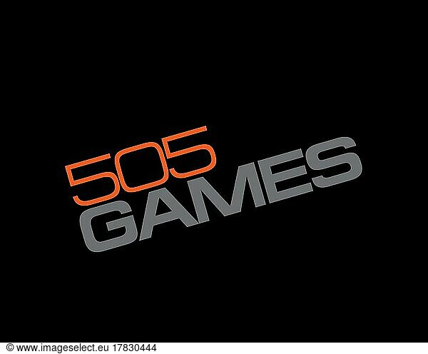505 Games  gedrehtes Logo  Schwarzer Hintergrund