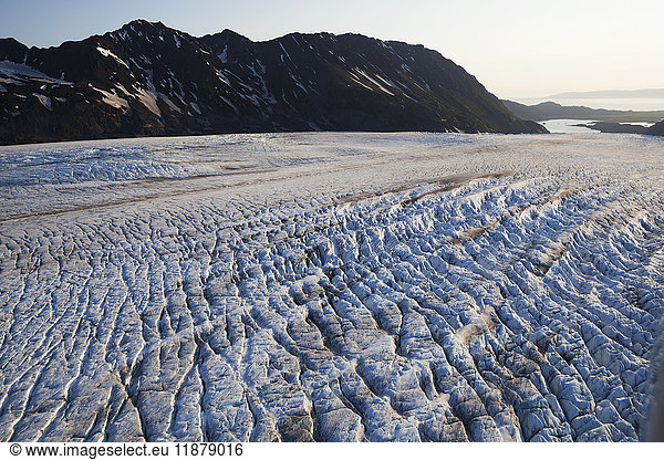 'Ice and snow on the tidal flats  Kachemak Bay; Alaska  United States of America'