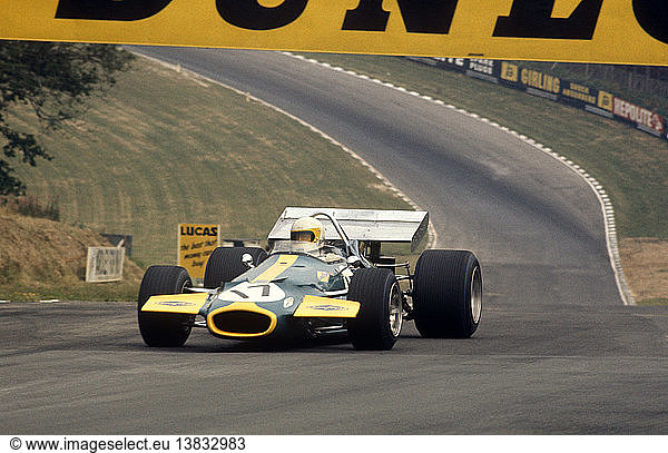 18. Juli 1970  Britischer GP  Brands Hatch. Jack Brabham  Brabham BT33  belegte Platz 2. Führte bis zur letzten Kurve und hatte dann kein Benzin mehr!
