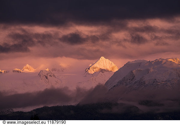 'Kachemak Bay State Park at sunset; Alaska  United States of America'