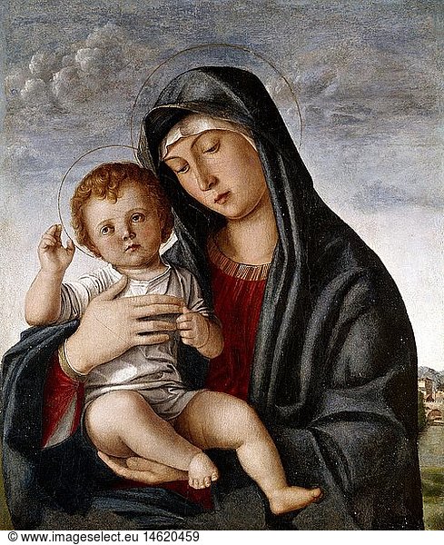 Ãœ Kunst  Bellini  Giovanni  (u 1426 - 1516)  GemÃ¤lde  'Madonna mit Kind'  StÃ¤dtisches Museum  Treviso  Italien