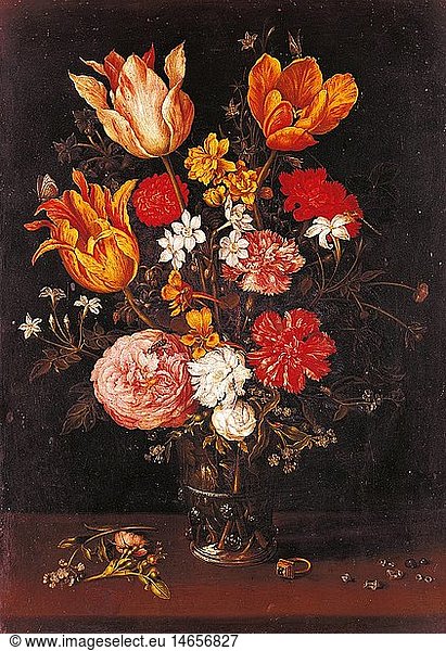 Ãœ Kunst  Brueghel  Jan der Ã„ltere  (1568 - 1625)  GemÃ¤lde  'Blumenstilleben'  Accademia Carrara  Bergamo