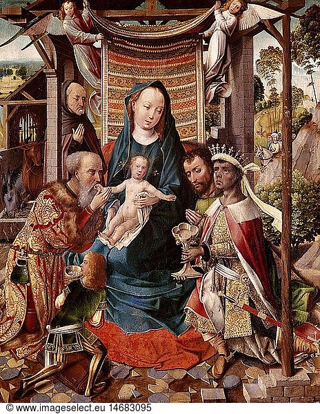 Ãœ Kunst  Coter  Colijn de  (um 1446 - 1538)  GemÃ¤lde  'Anbetung der KÃ¶nige'  um 1500  Museum fÃ¼r bildende KÃ¼nste  Gent