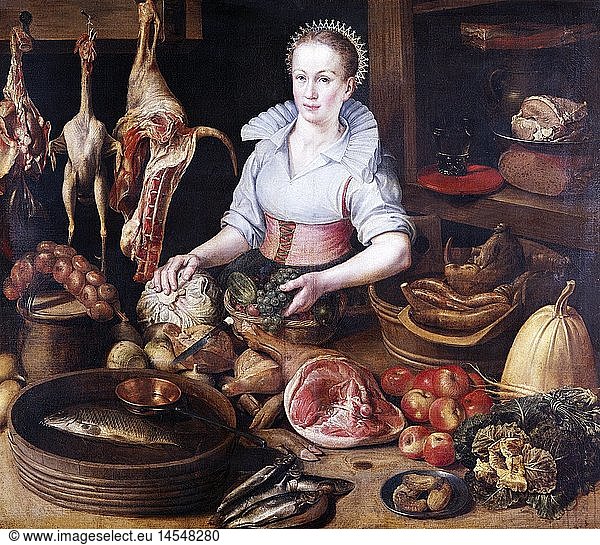 Ãœ Kunst  Dyck  Floris Claesz van  (1575 - 1651)  GemÃ¤lde  'KÃ¼chenstÃ¼ck'  Museum fÃ¼r bildende KÃ¼nste  Gent