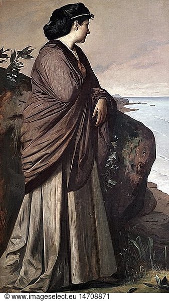 Ãœ Kunst  Feuerbach  Anselm  (1829 - 1880)  GemÃ¤lde  'Iphigenie III'  1875  Ã–l auf Leinwand  197 cm x 113 5 cm  StÃ¤dtisches Kunstmuseum  DÃ¼sseldorf
