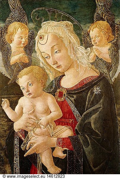 Ãœ Kunst  Fiorentino  Pier Francesco  (um 1444 - 1497)  GemÃ¤lde  'Madonna'  Zagreb