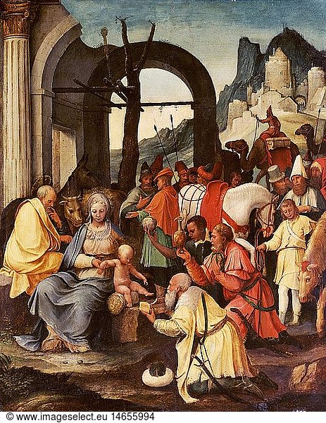 Ãœ Kunst  Girolamo da Treviso  (1498 - 1544)  GemÃ¤lde  'Anbetung der KÃ¶nige'  StÃ¤dtisches Museum  Treviso