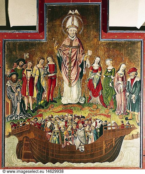 Ãœ Kunst  Sakralkunst  Heilige  Nikolaus von Myra  Nikolaus Altar  Mittelteil  1506  Liebfrauenkirche  Oberwesel