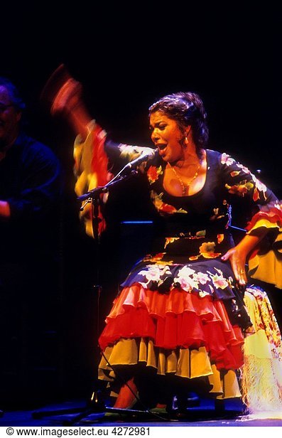 `La Macanita´ Tomasa Guerrero Carrasco Flamenco Singer Lope de Vega theatre Seville  Andalusia  Spain